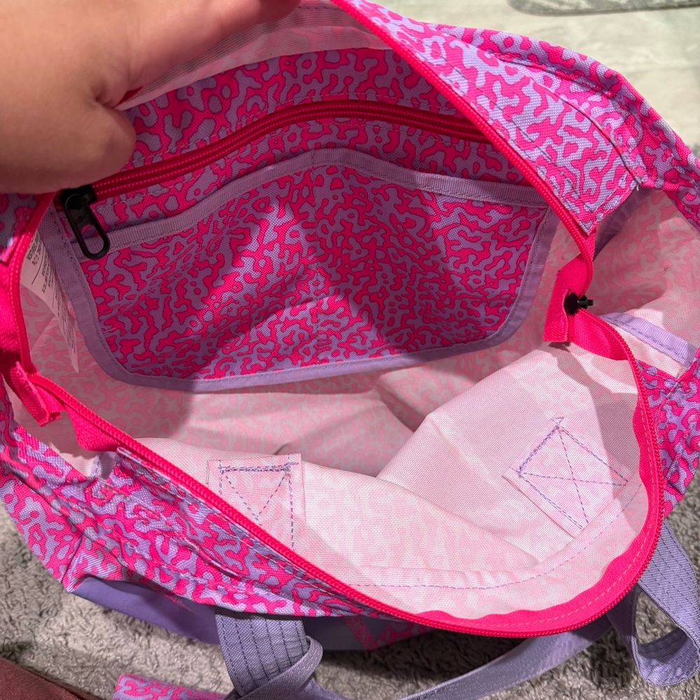 Nike Pink and Purple Tote Bag with Vibrant Design - Picture 3 of 7